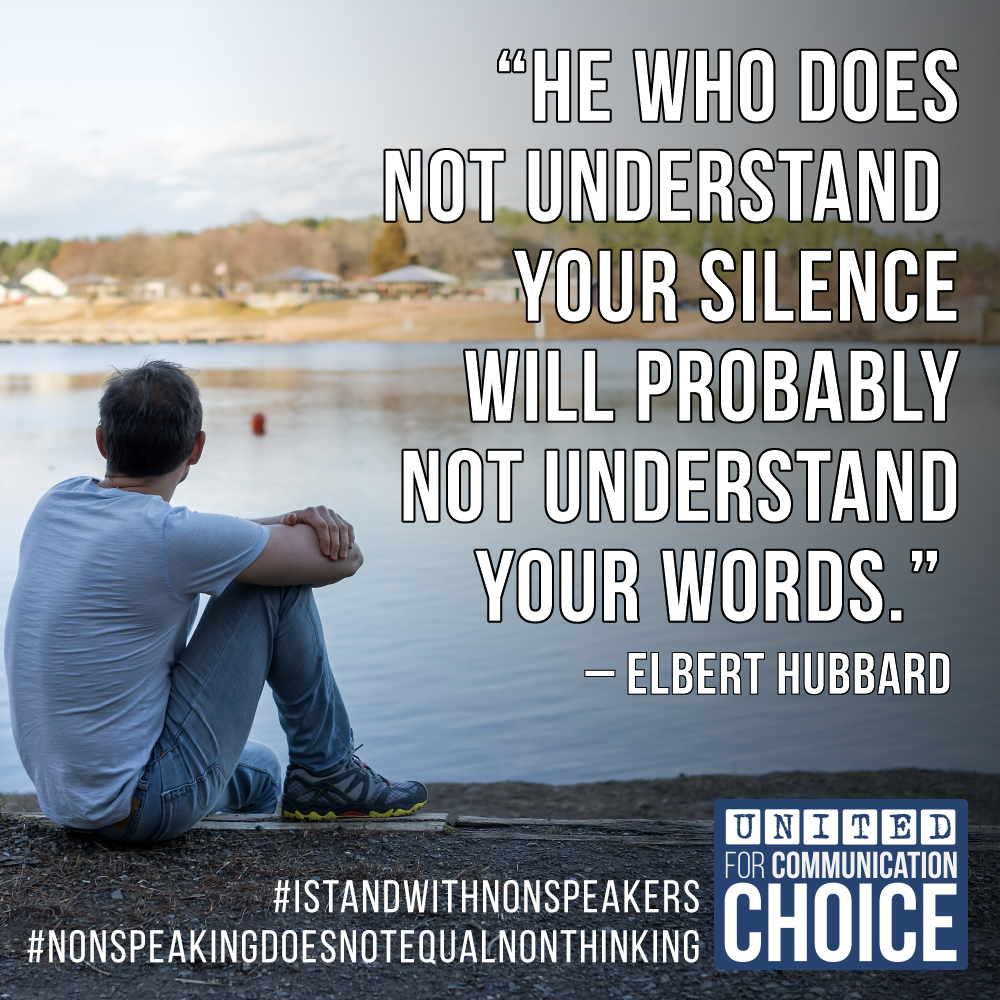 He Who Does Not Understand Your Silence Will Probably Not Understand Your Words.