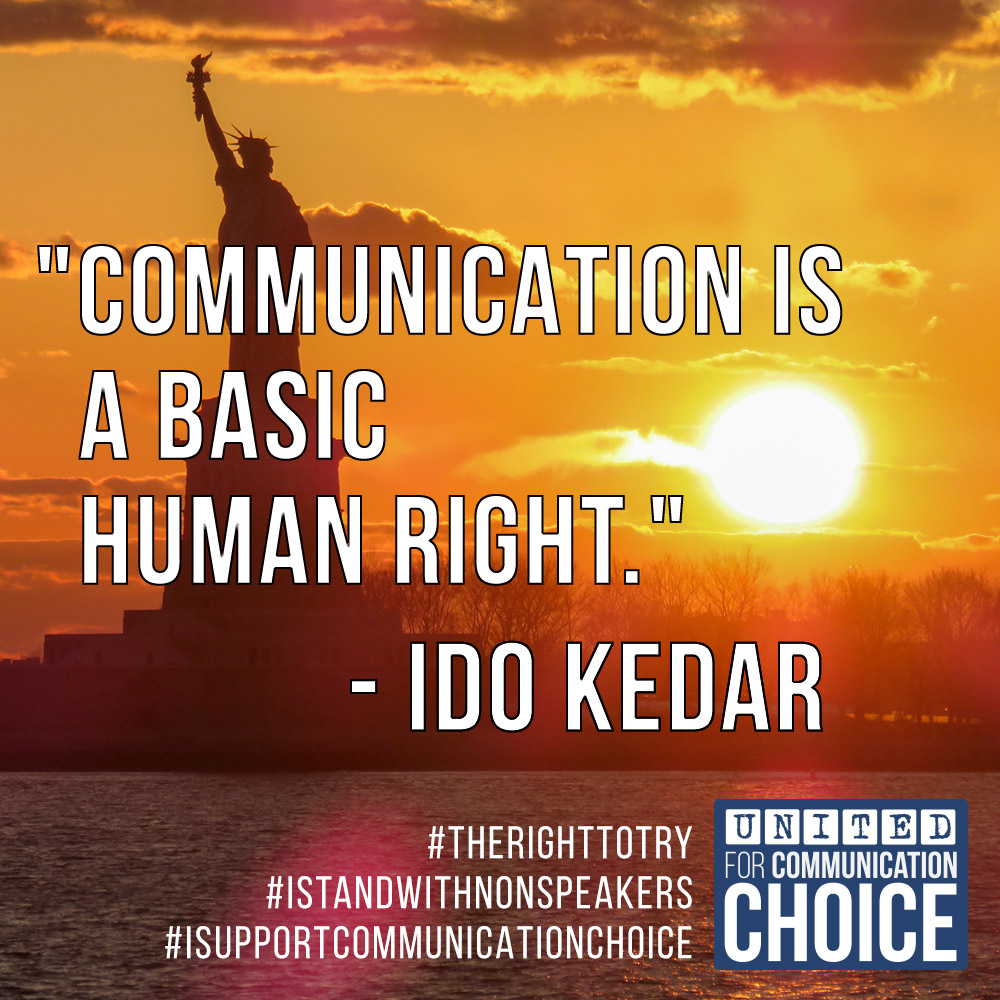 Communication is a Basic Human Right, as said by Ido Kedar
